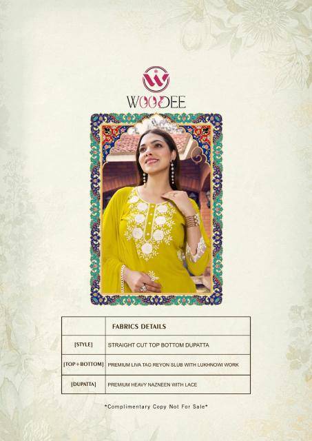 Woodee white lotus vol-2 Kurti exporters in Pune